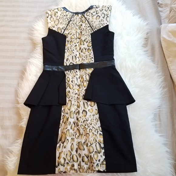 Fashion Star Express Leopard Peplum Mini Dress - Picture 3 of 8